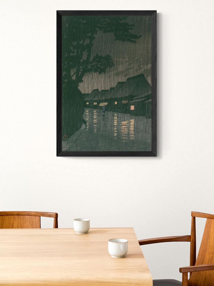 Rainy Night at Maekawa - Kawase Hasui product image (1)