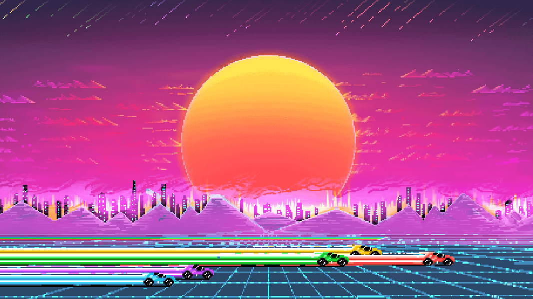 4K Synth City Desktop Wallpapers product image (4)