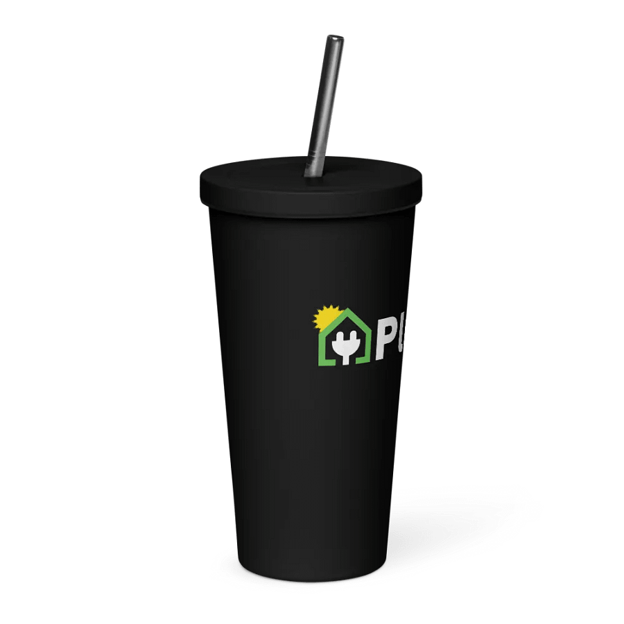 Plug It In Solar High-Quality Insulated Tumbler with Straw product image (4)