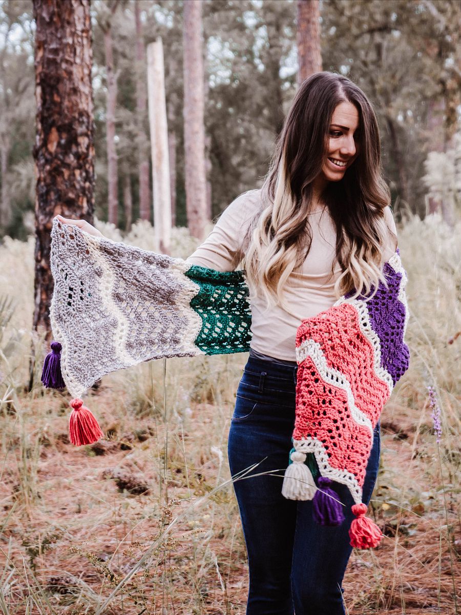 Easy Wander Crochet Wrap Pattern product image (9)