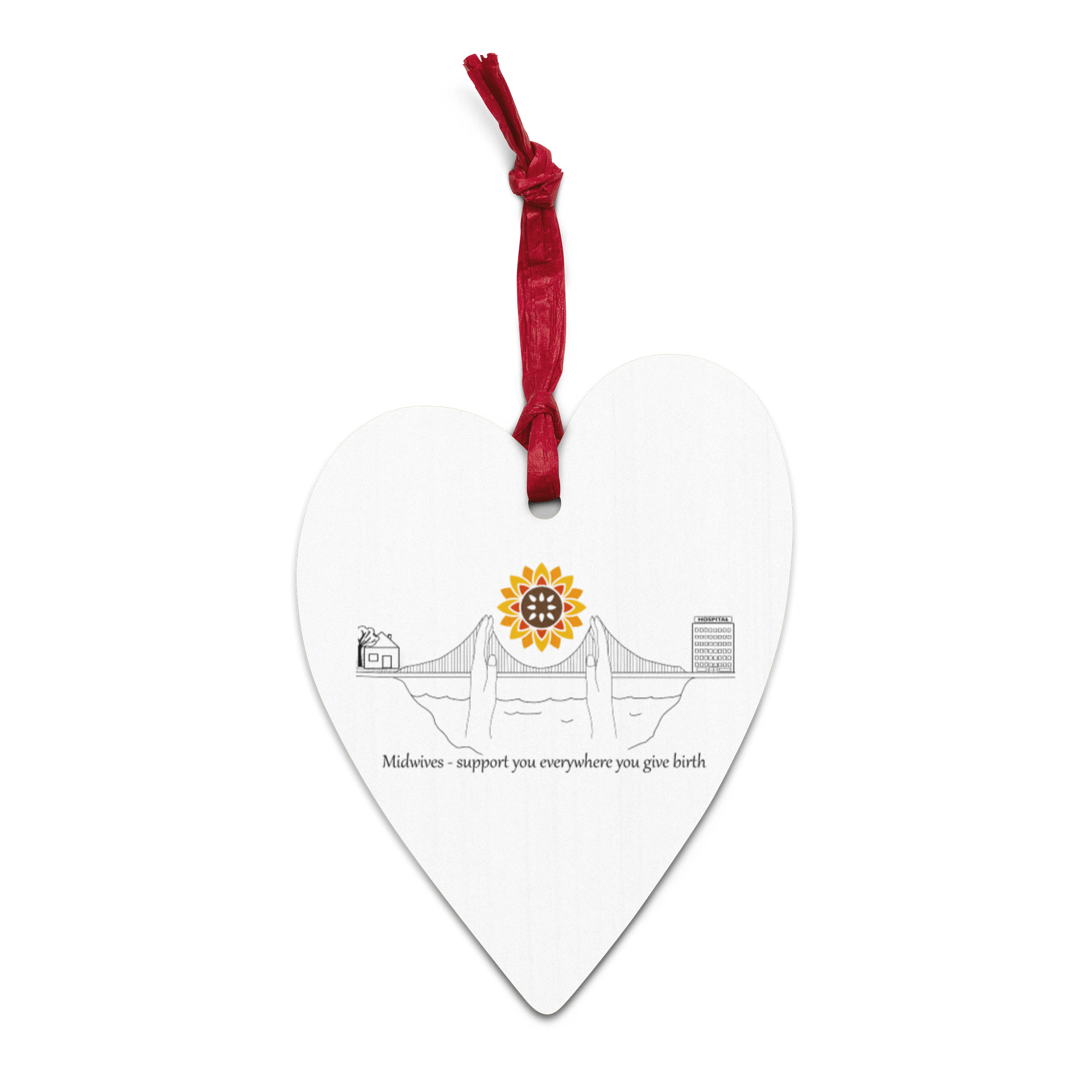 Midwifery Today Heart Ornament product image (1)