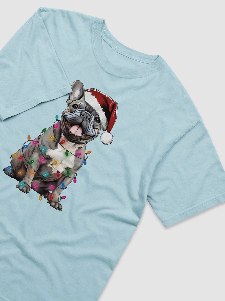 Funny French Bulldog(Blue) Christmas T-Shirt for Frenchie Paw-rents product image (16)