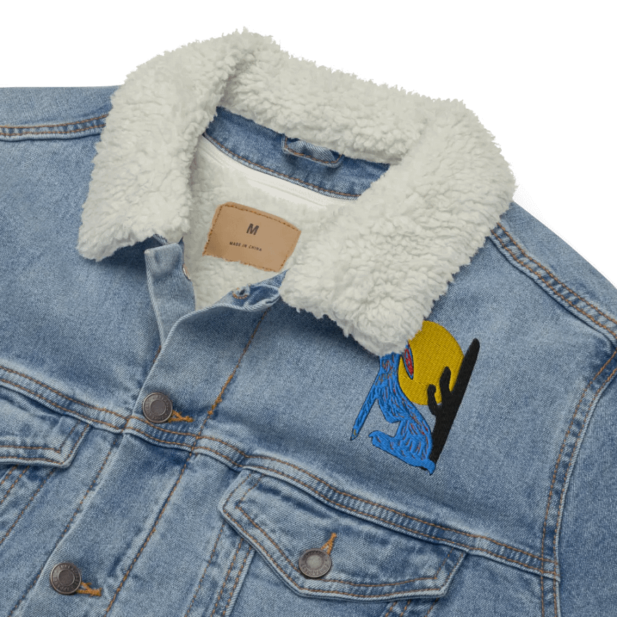 Blue Coyote Sherpa Denim Jacket product image (7)