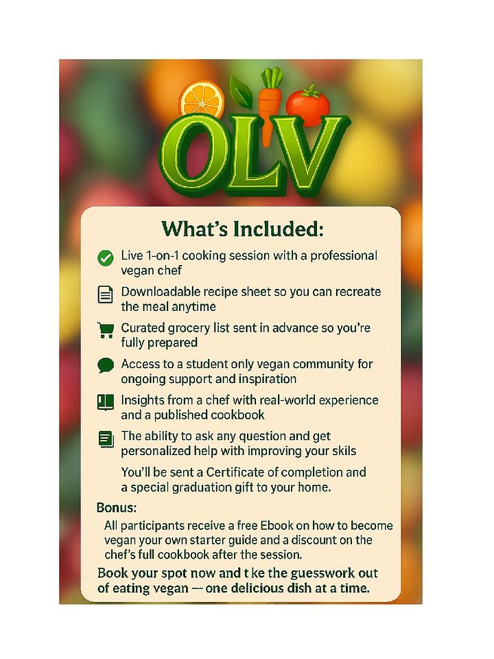 Virtual Cooking Lesson product image (2)