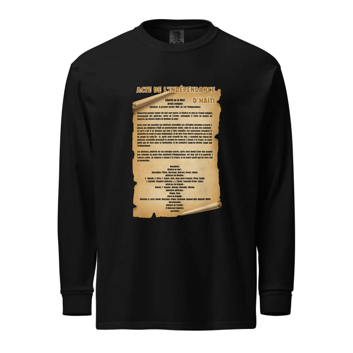 Haiti Independence Declaration Long Sleeve Shirt product image (1)