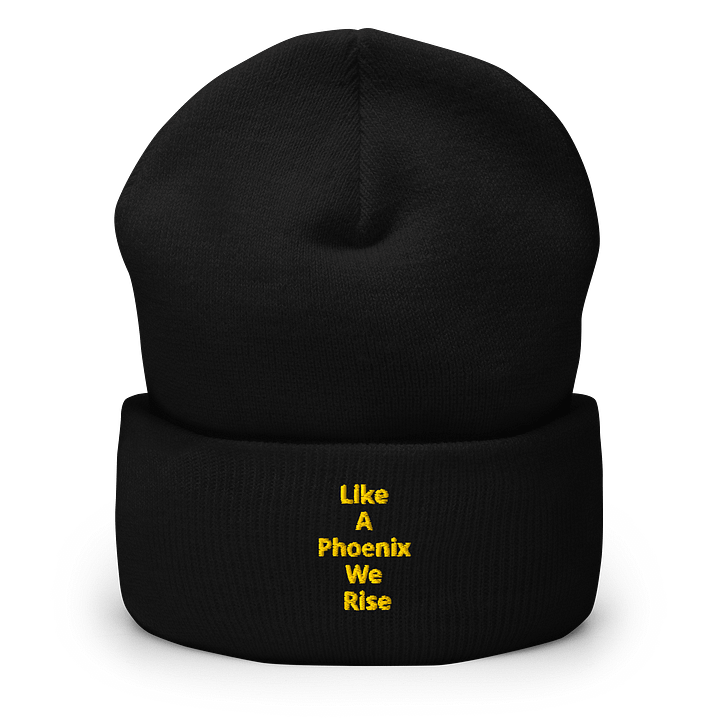 Like a phoenix we rise beanie hat product image (1)