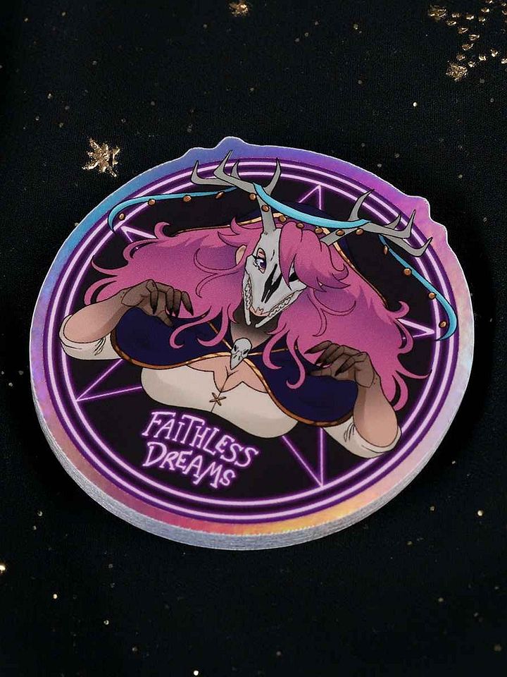 Faithless Holographic stickers product image (1)