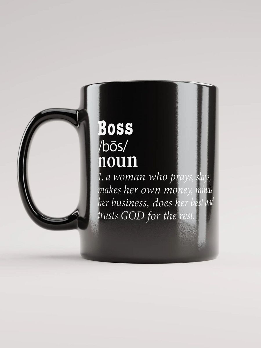 Boss Black Glossy Mug product image (6)