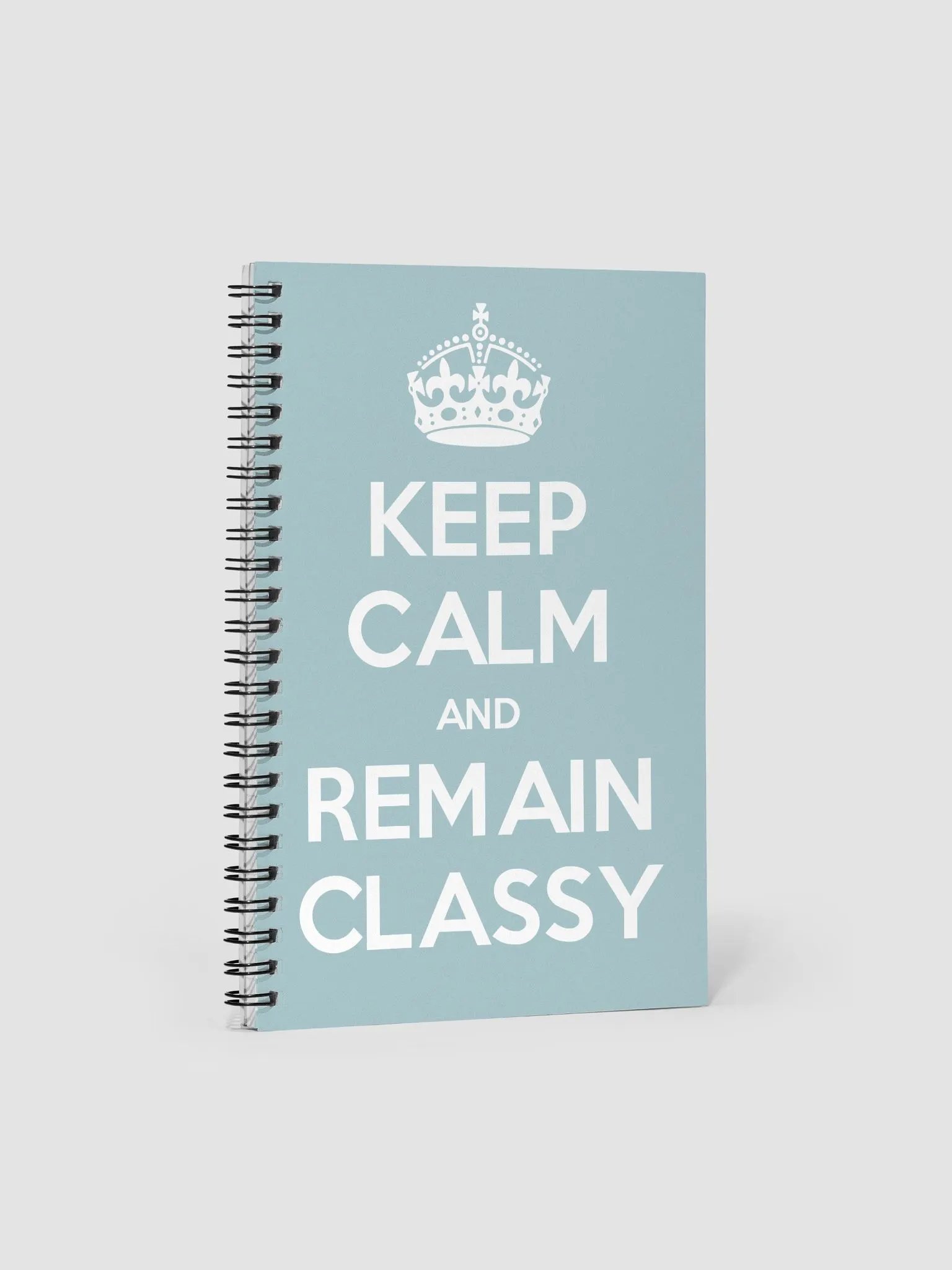 Keep Calm and Remain Classy Notebook in Blue product image (1)