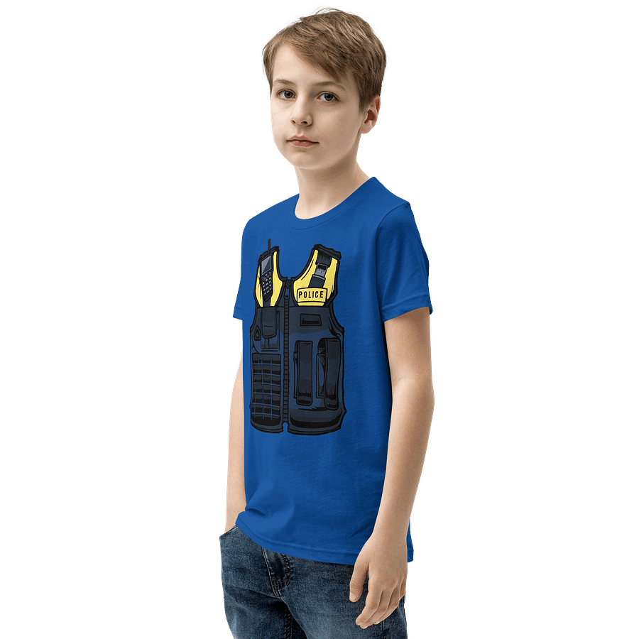 Police Officer Halloween Costume Funny T-Shirt For Kids product image (15)