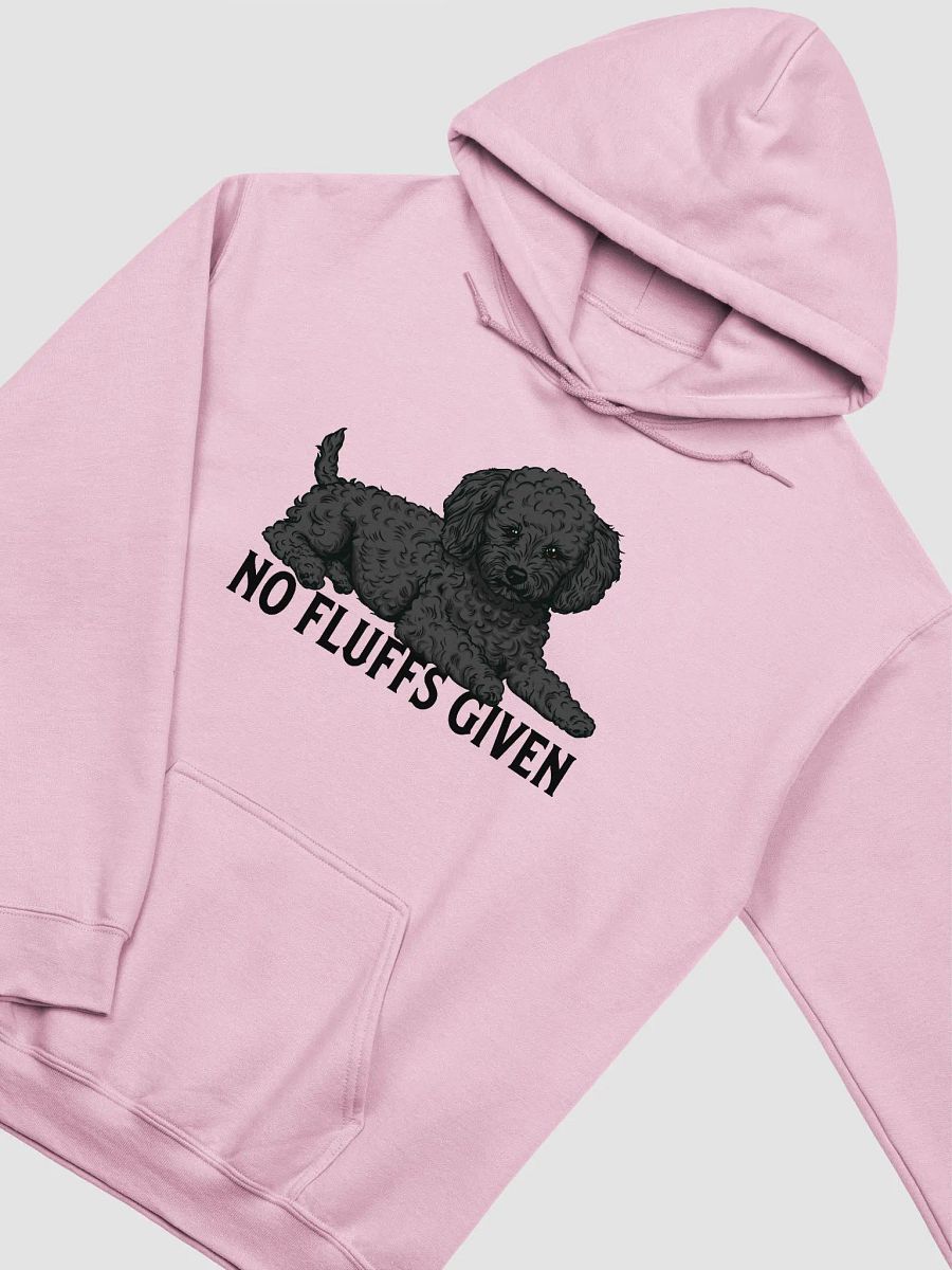 No Fluffs Given Hooded Sweatshirt of a Toy Poodle(Black) | Funny Hoodie for Poodle Paw-rents product image (13)