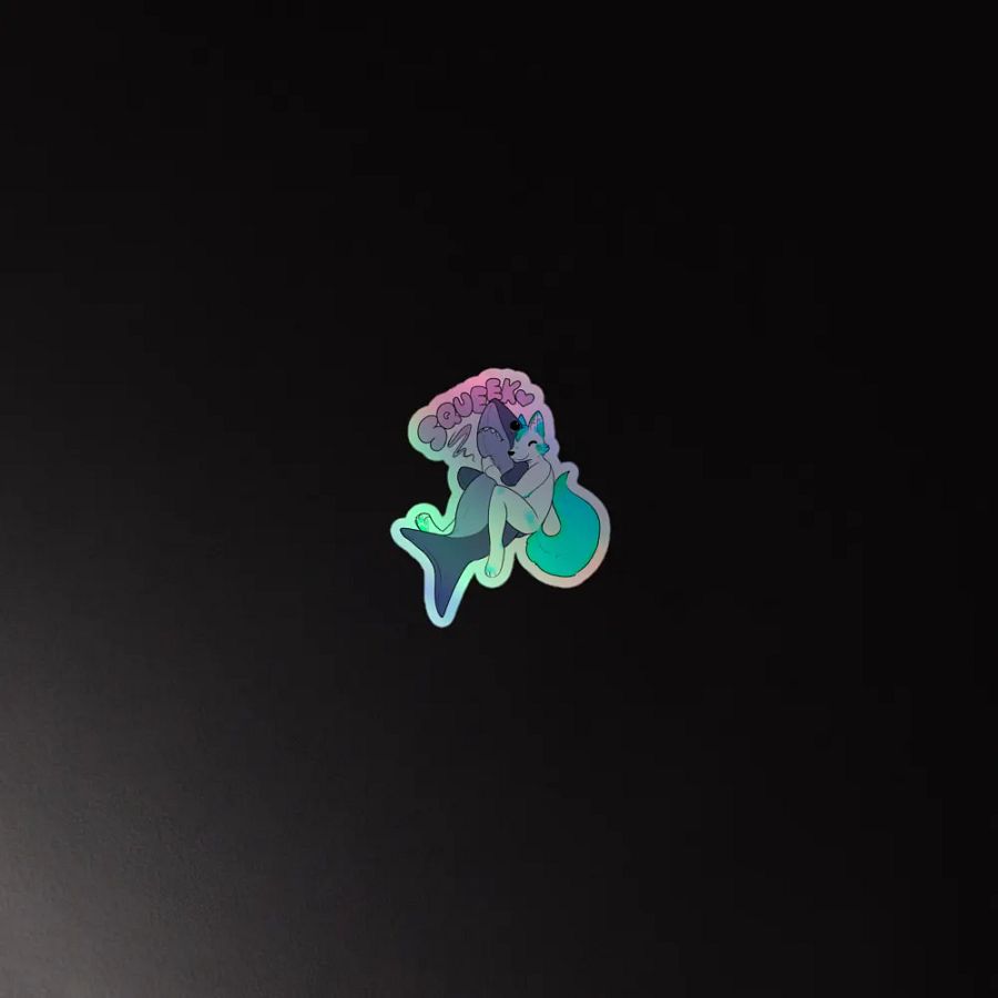Fisk & Shark Holographic Sticker product image (4)