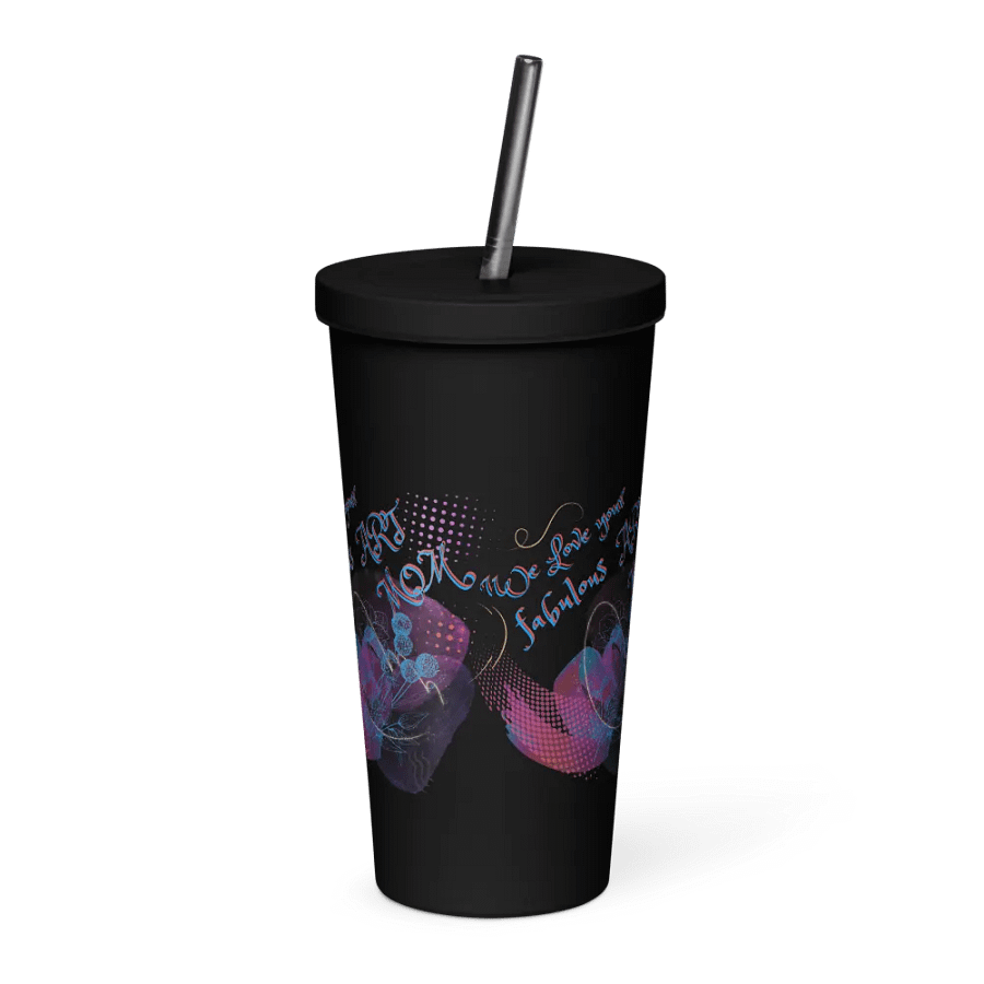 Insulated Tumbler with arty design, featuring ' Love Your fabulous Art
