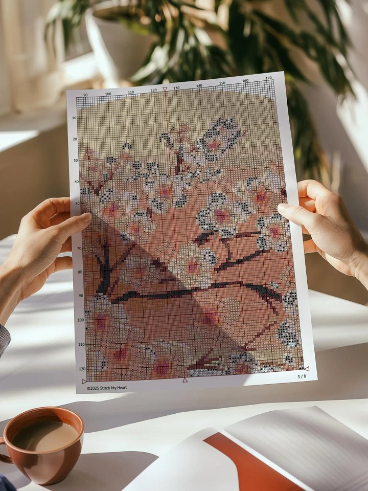 Blossom Hugs Cross Stitch Pattern product image (2)