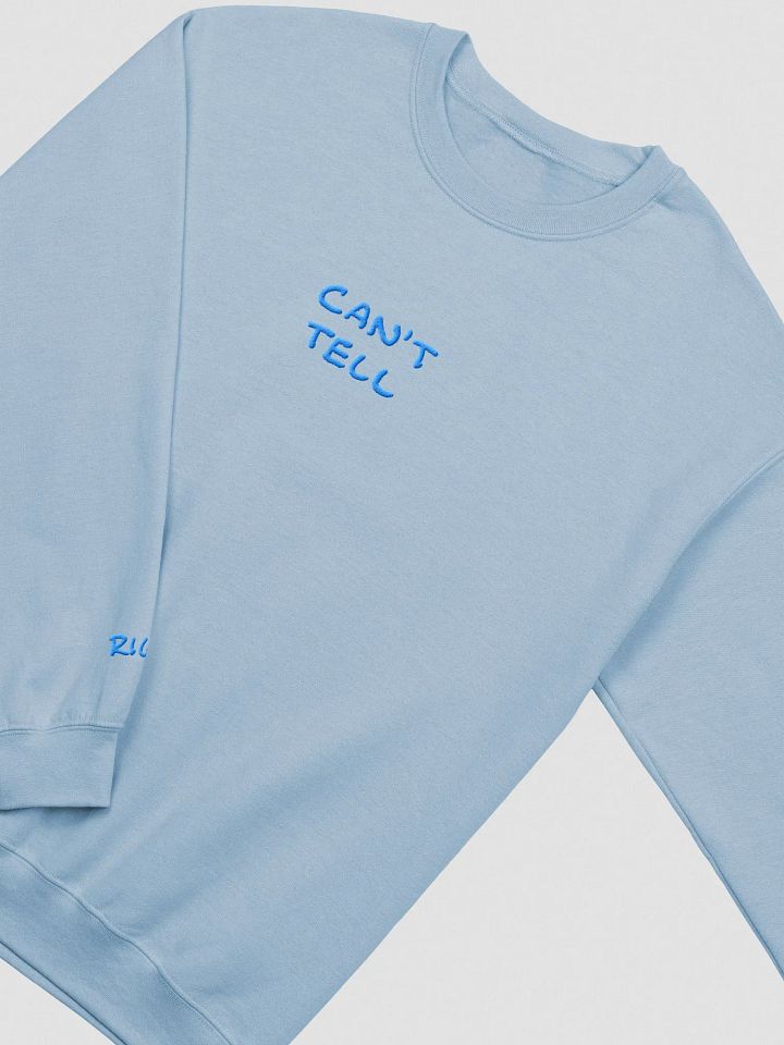 CAN'T TELL embroidered crewneck (aqua) product image (2)