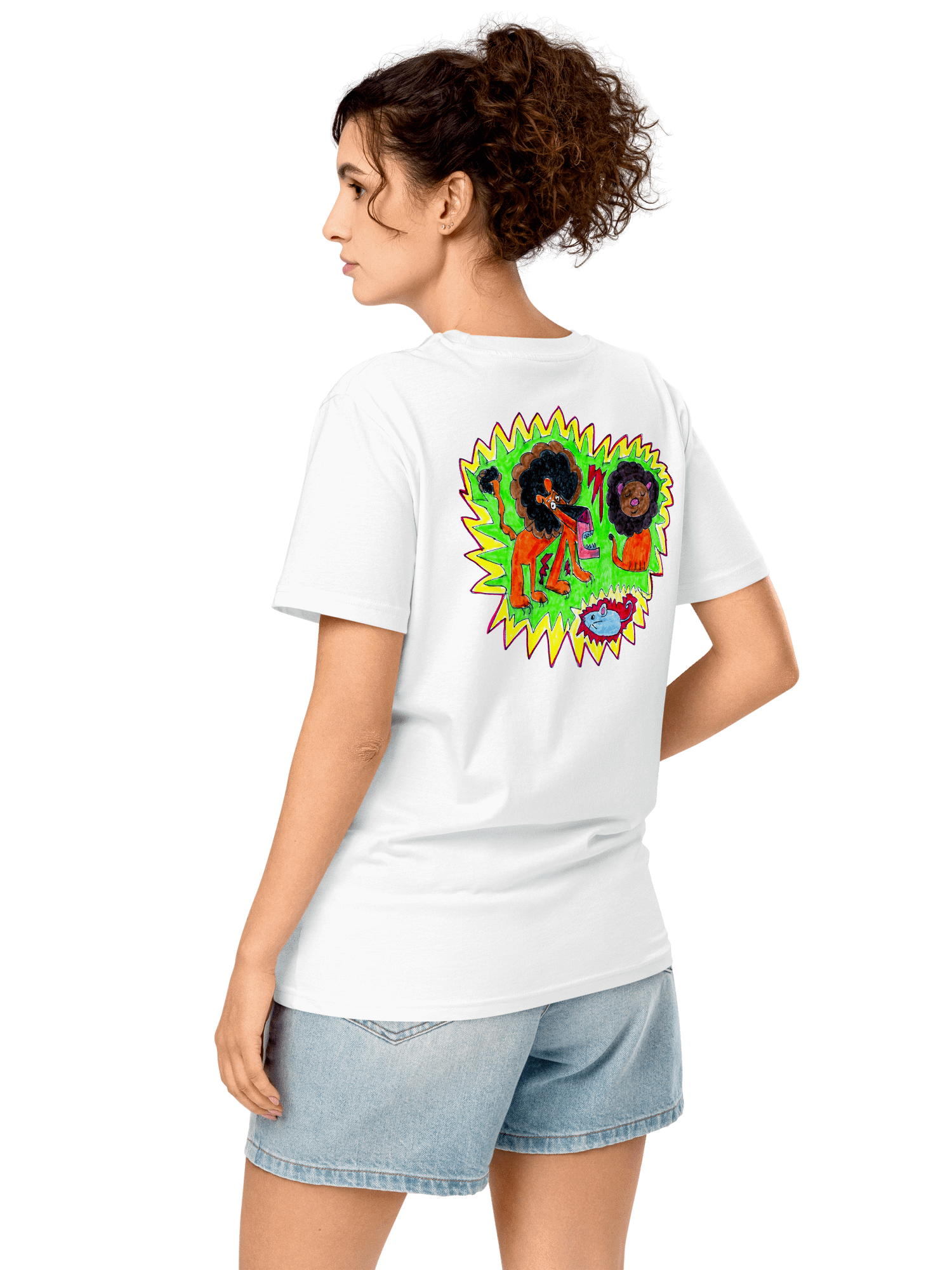 Lively Lions Organic T-Shirt product image (3)