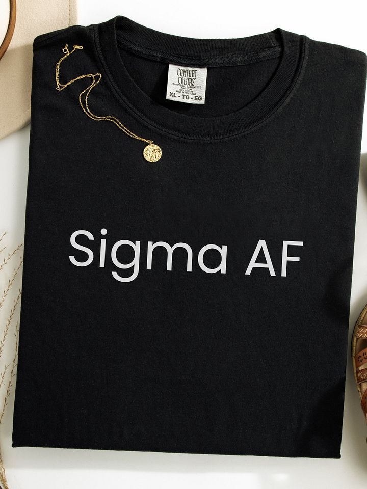 Sigma AF - Funny Text T-Shirt - Snarky Humor - Quote T-shirt - AS Colour Unisex Premium T-Shirt product image (1)