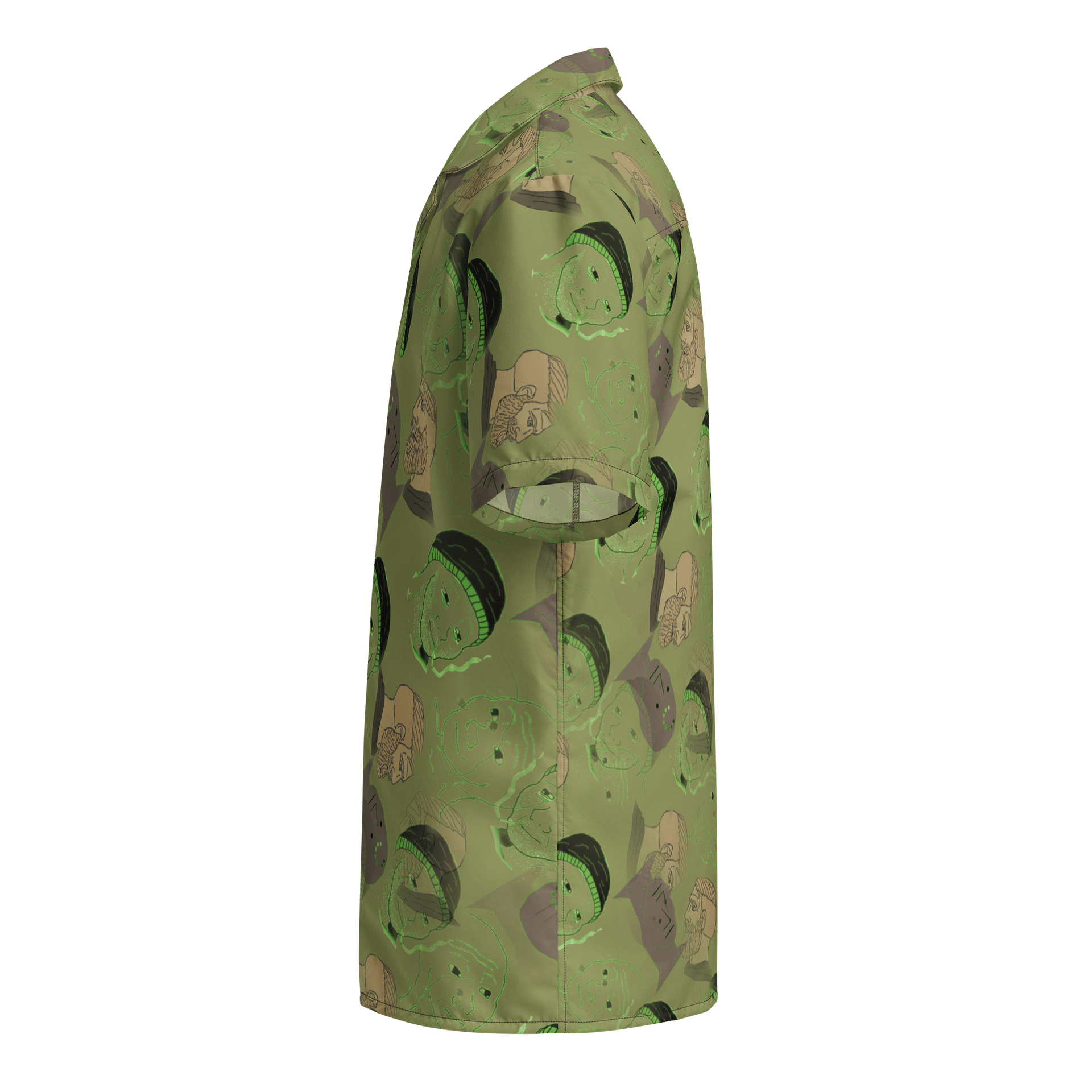 Wojak Camouflage Hawaiian Shirt product image (3)