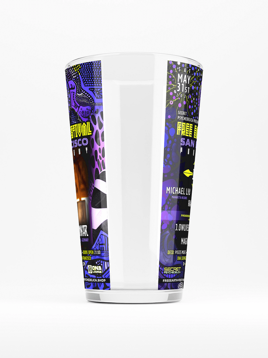 Free Earth Festival: San Francisco Pre-Event Shaker Pint Glass product image (5)