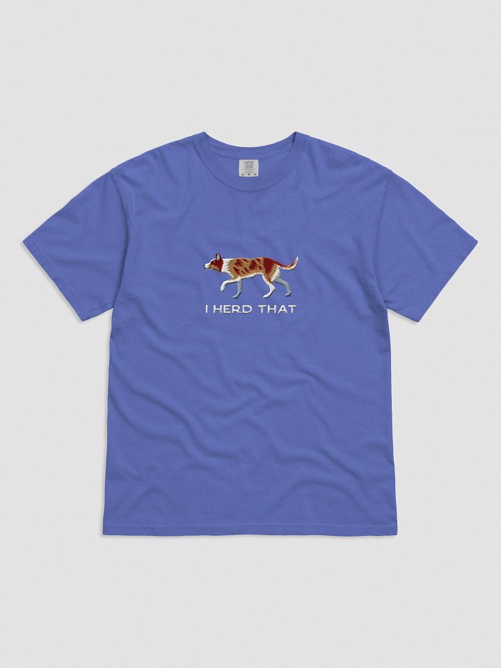 I Herd That T-Shirt(Embroidered) of an Australian Koolie(Red Merle Tricolor) product image (31)