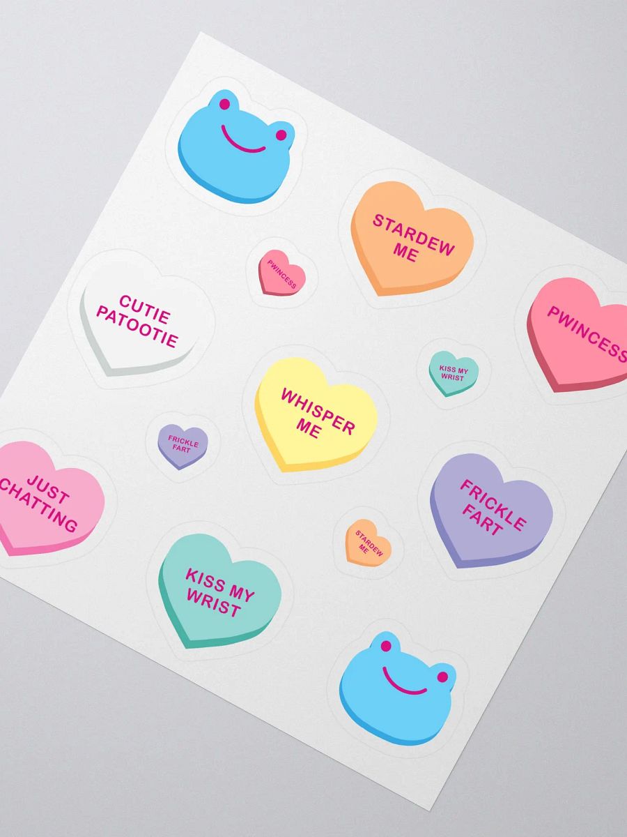 Froge Candy Heart Sticker Pack product image (2)