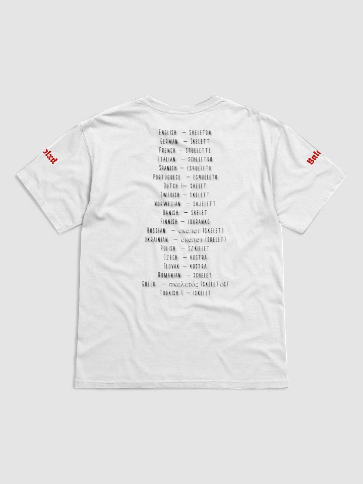 BalolxD - SKELETON In 19 language T-Shirt product image (2)