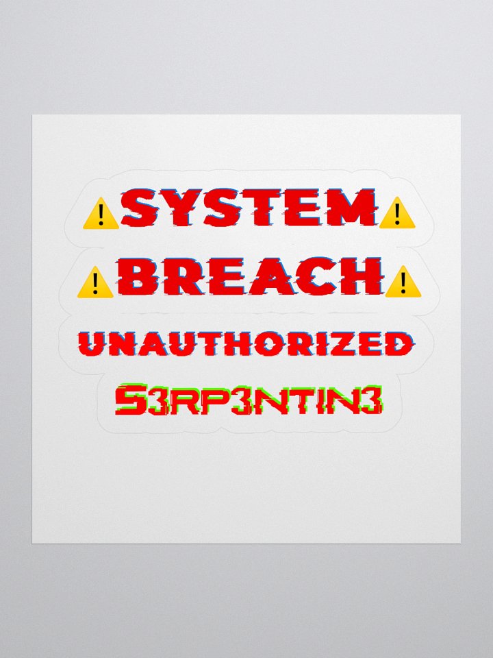 System Breach Sticker product image (3)
