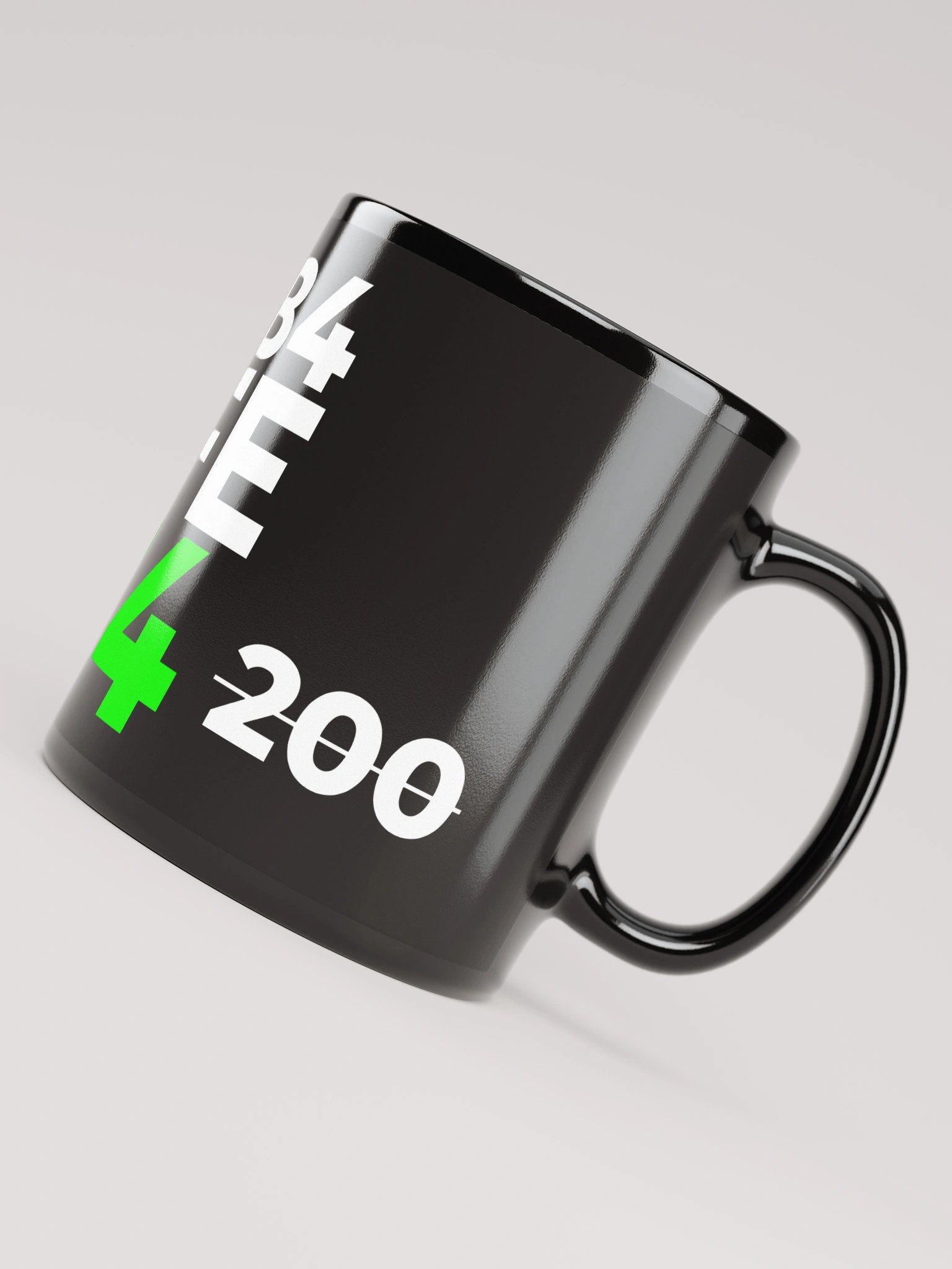DNB4LIFE Black Glossy Mug product image (8)
