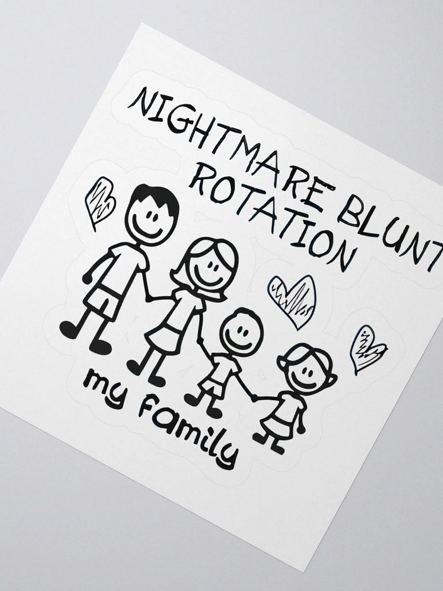 Nightmare Blunt Rotation My Family Sticker product image (2)
