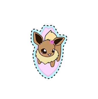 Surfing Eevee Sticker product image (2)