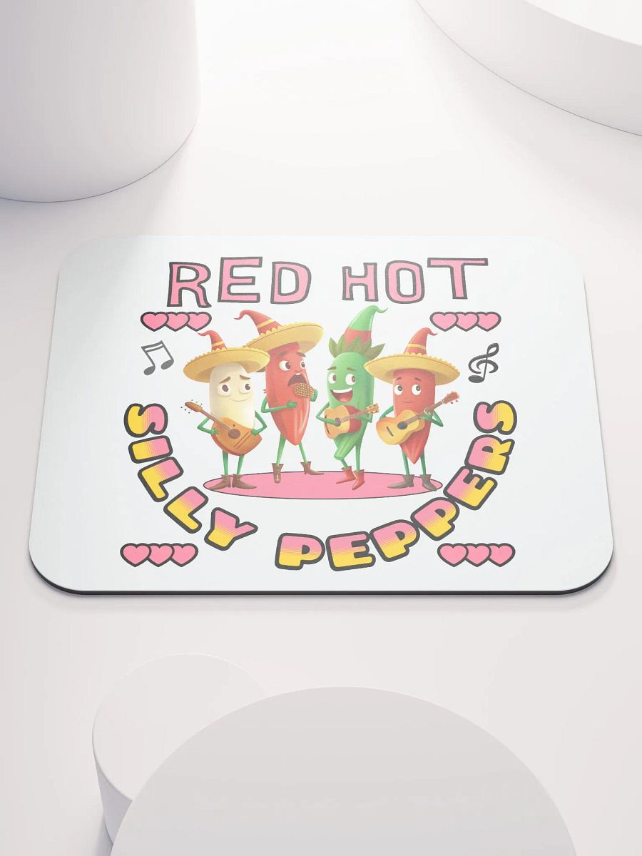 Red Hot Silly Peppers Mouse Pad product image (1)