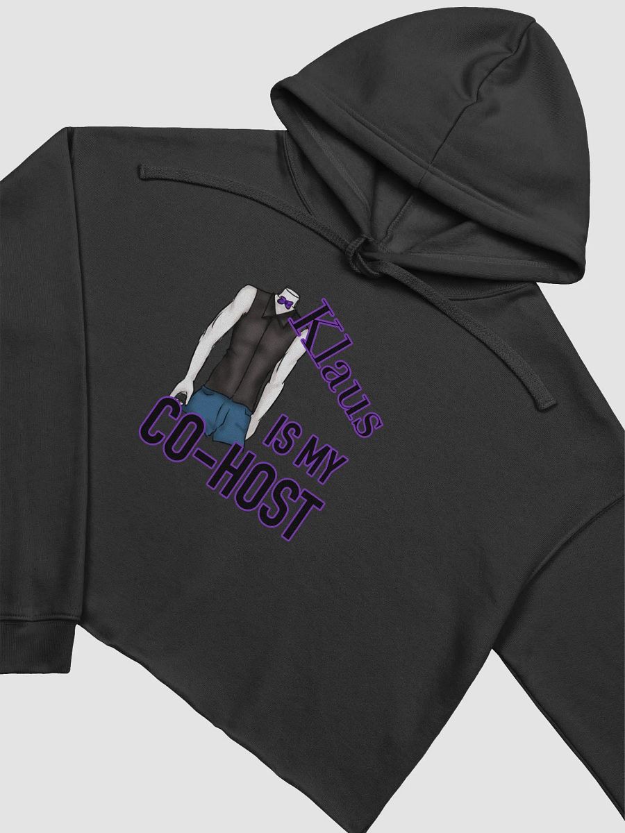 Klaus is my co-host Crop-top Hoodie product image (3)