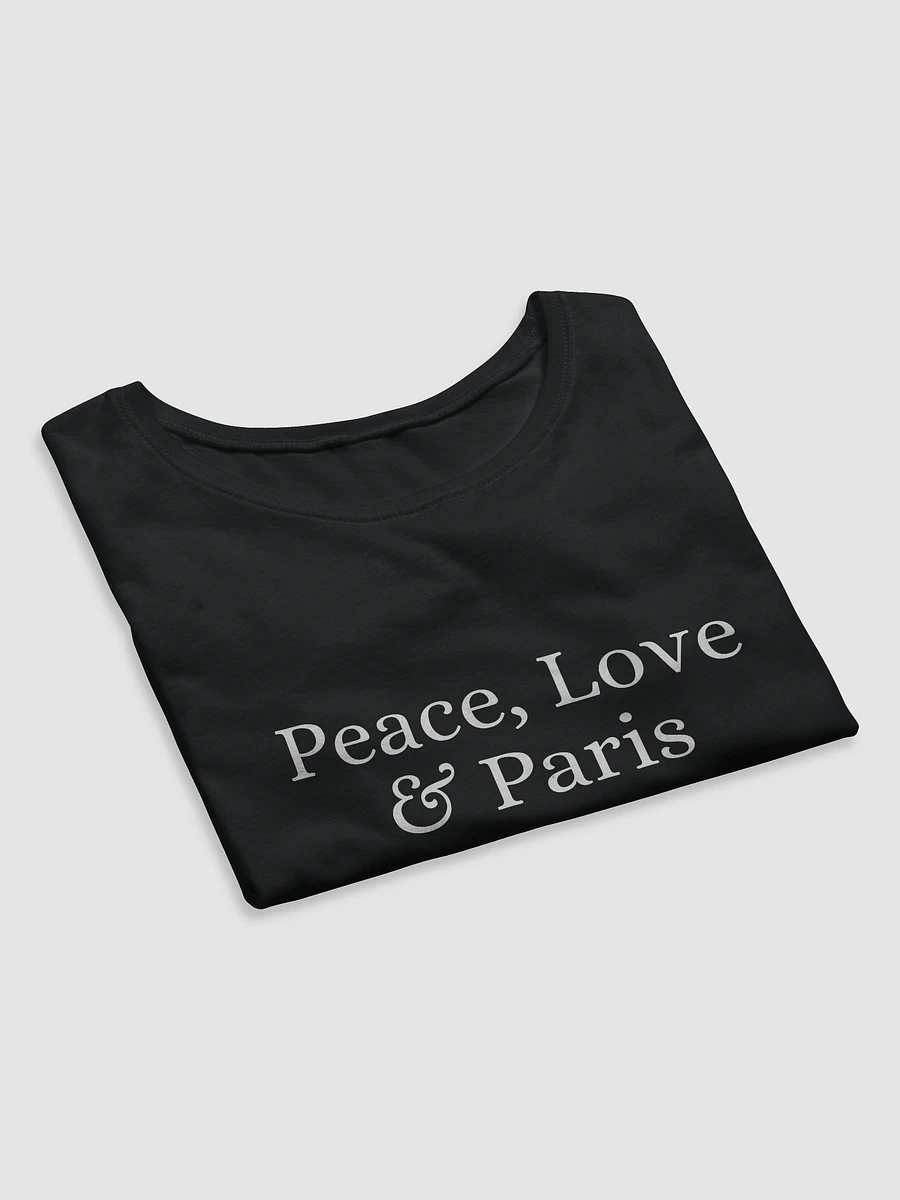 Peace, Love and Paris Muse Crop Tee | White Ink Design product image (13)