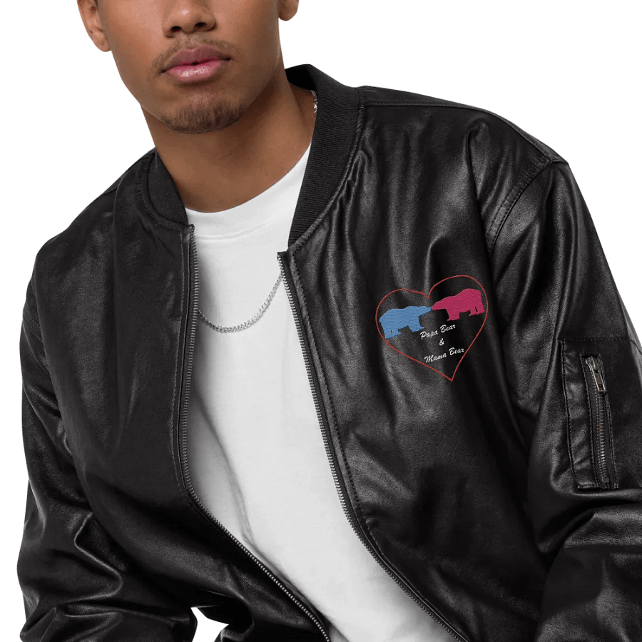 Papa & Mama Bear Unisex Bomber Jacket product image (7)