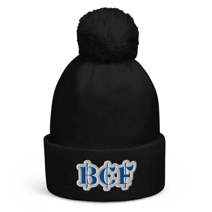 BCF Blue Stylized Pom-Pom Beanie product image (1)