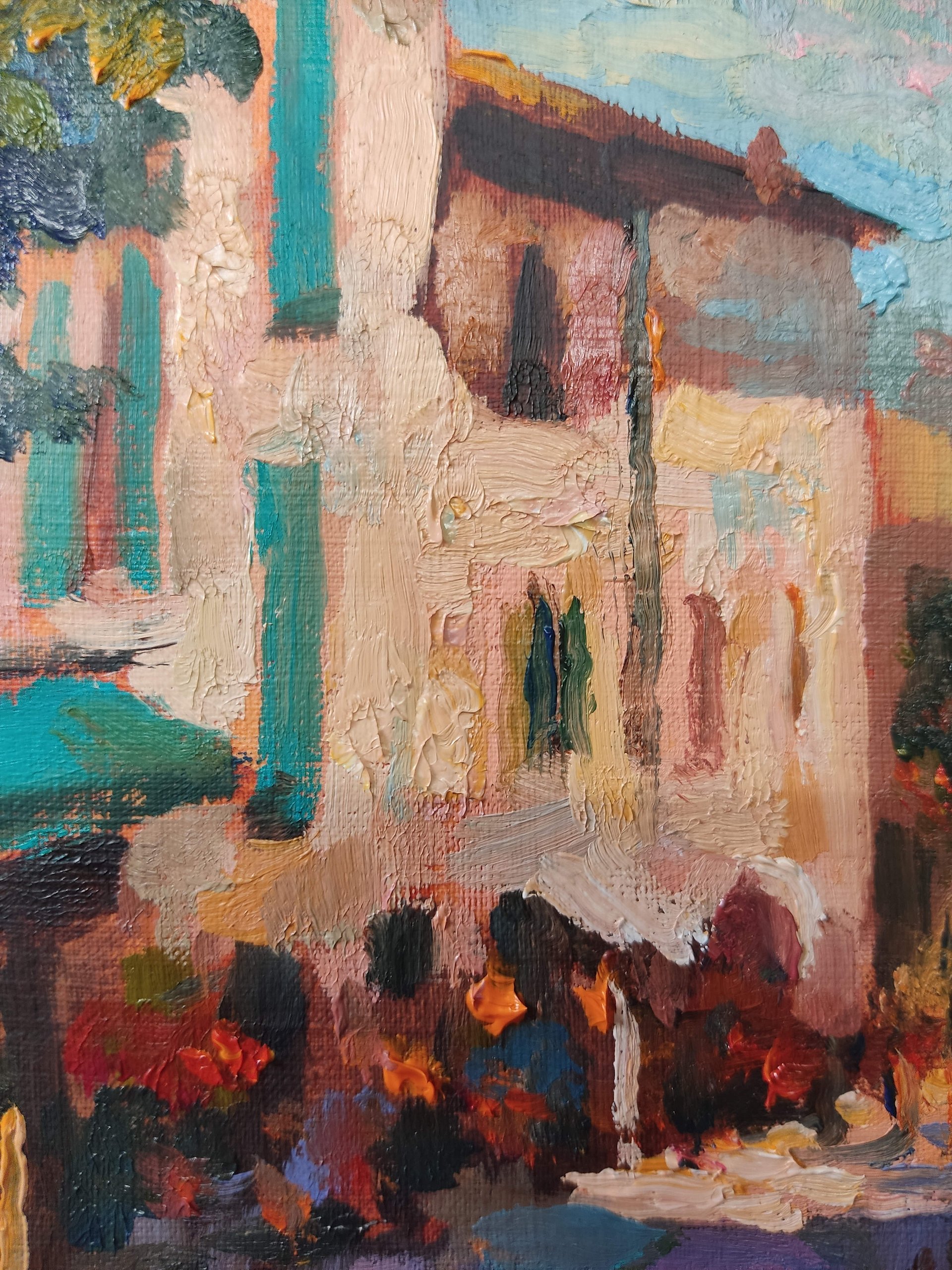 250730 Provencal Village Scene. Original Study Artwork. product image (4)