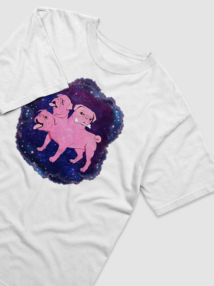 Pink Pug Cerebus In The Stars - T-Shirt product image (2)