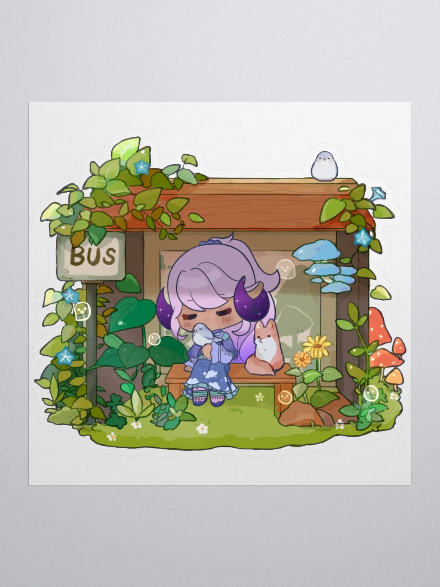 Cozy Bus Stop sticker product image (1)