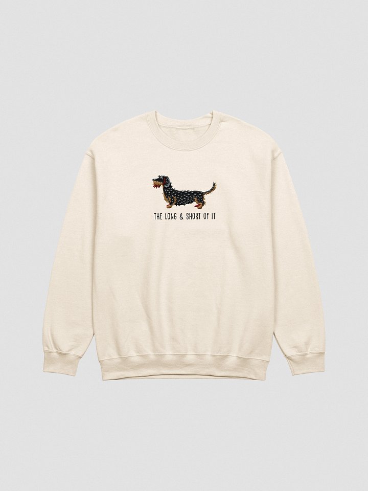 The Long & Short of It Sweatshirt (Embroidered) of a Wirehaired Dachshund(Salt & Pepper) product image (16)