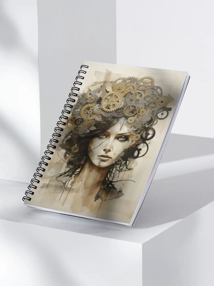 Clockwork Cog Lady Notebook product image (3)