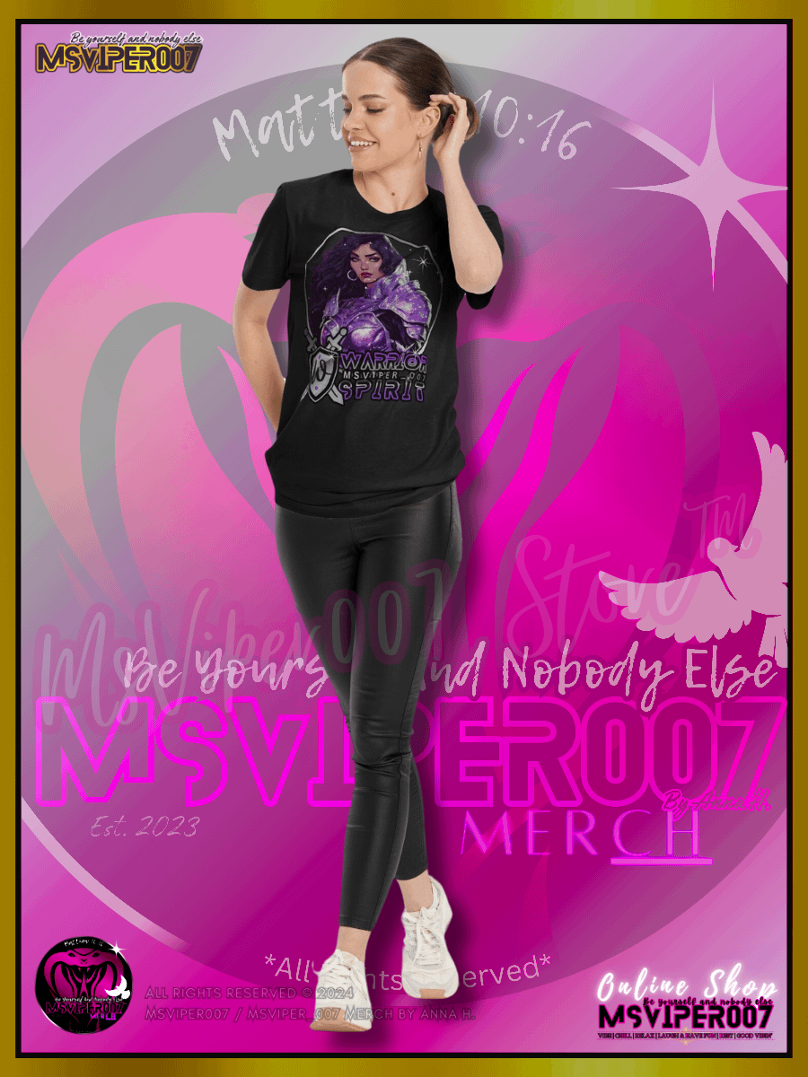 T-Shirt - MsViper007's "Warrior Spirit [Violet Viva]" Comfort T-shirt By Anna H. product image (6)