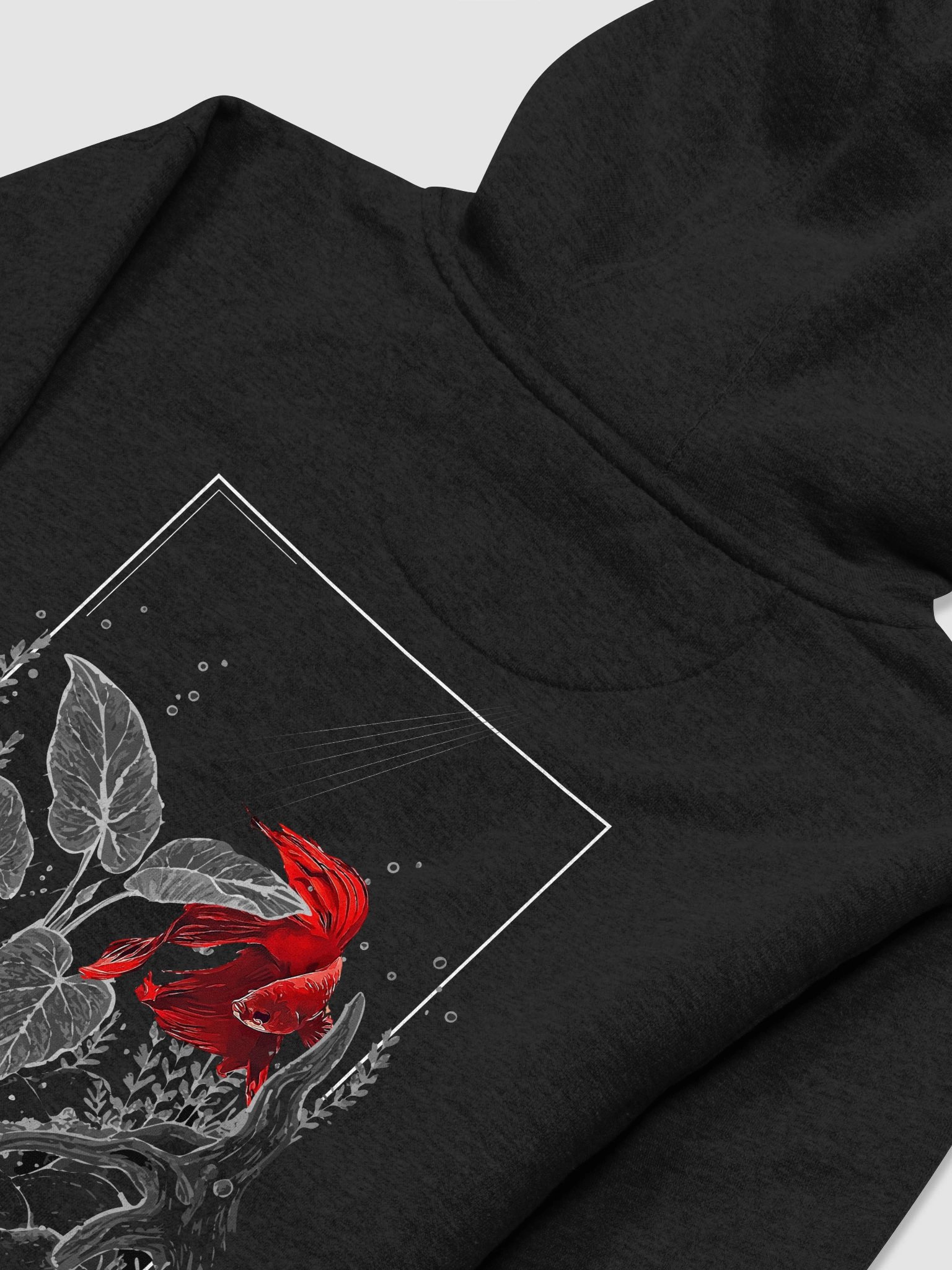NEW! Red Betta BACK PRINT Hoodie product image (3)