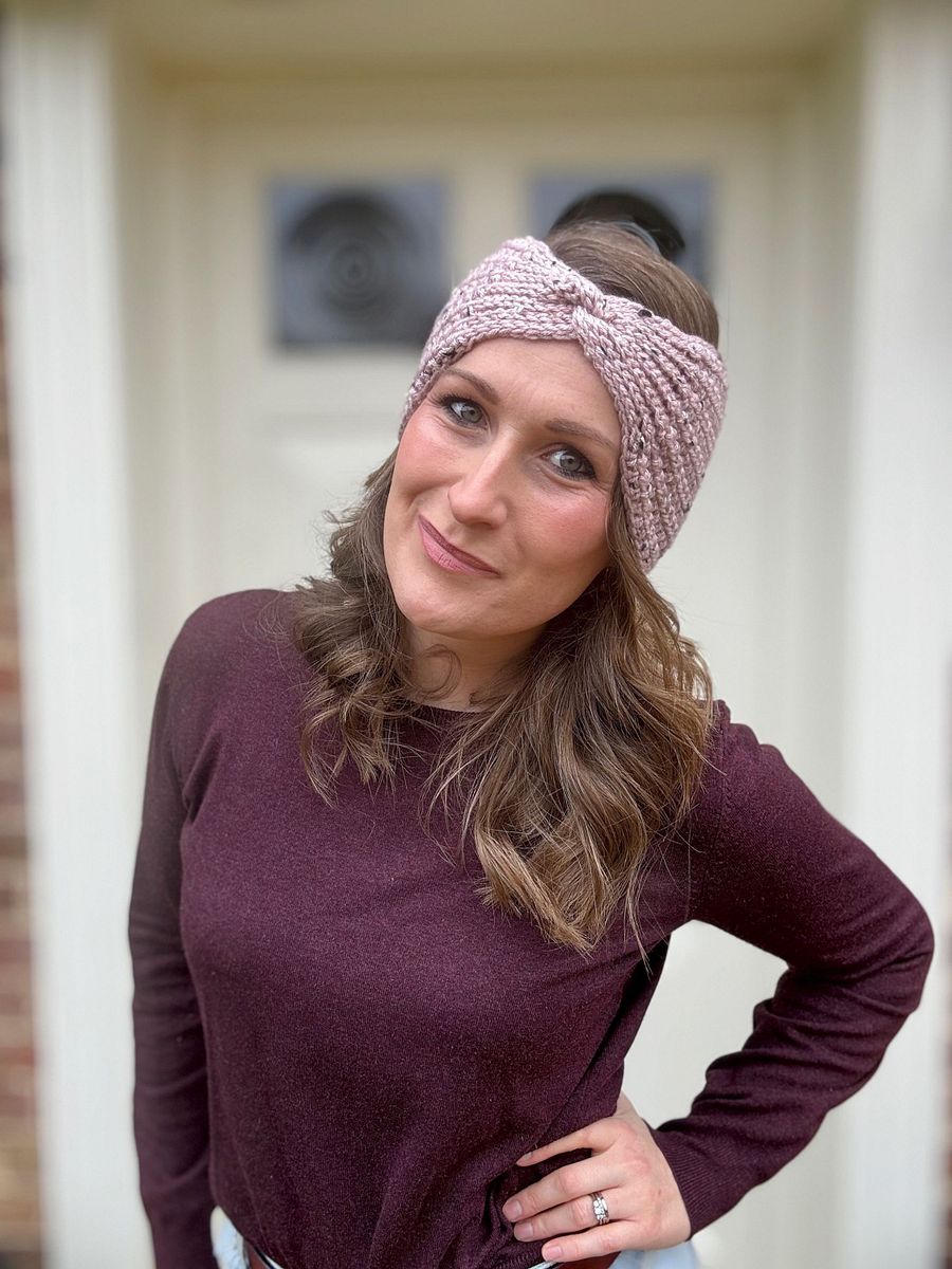 Easy Tweedy Crochet Ear Warmer Pattern PDF product image (6)