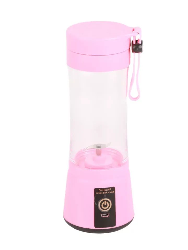 Juicer Portable Juicer Machine Two Leaf Stainless Steel Blade Plastic 2000mAh Re product image (2)