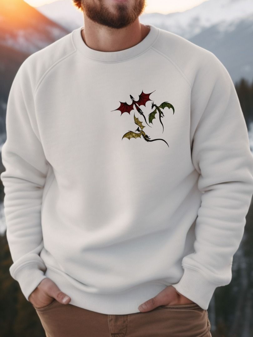 Fantasy Baby Dragon Sweatshirt - Unisex Pullover Crewneck product image (2)