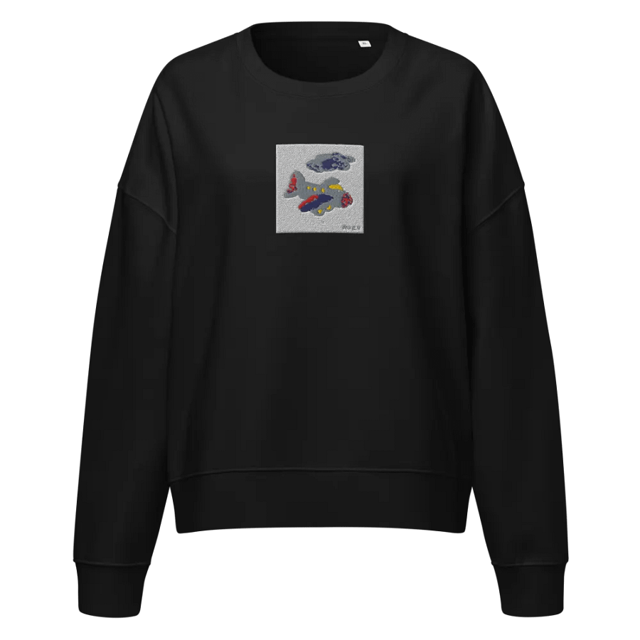 Kid Airplane (Stanley/Stella Women's Organic Crew Neck Sweatshirt) product image (1)
