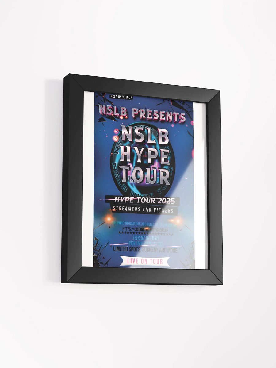 NSLB Hype Tour Wood Framed Matte Poster product image (17)
