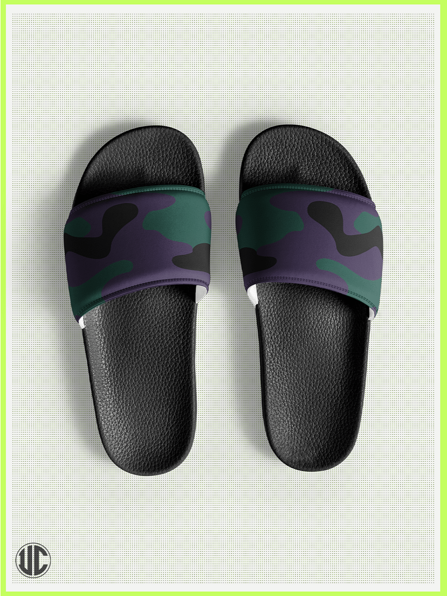 UnkoCon – Midnight Purple Camo Women’s Slides product image (1)