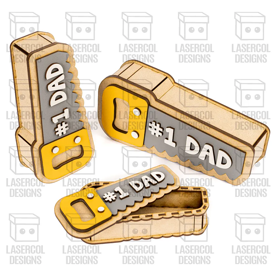 Saw Shaped Father's Day Gift Boxes (3 Sizes) - Laser Cut Files product image (7)