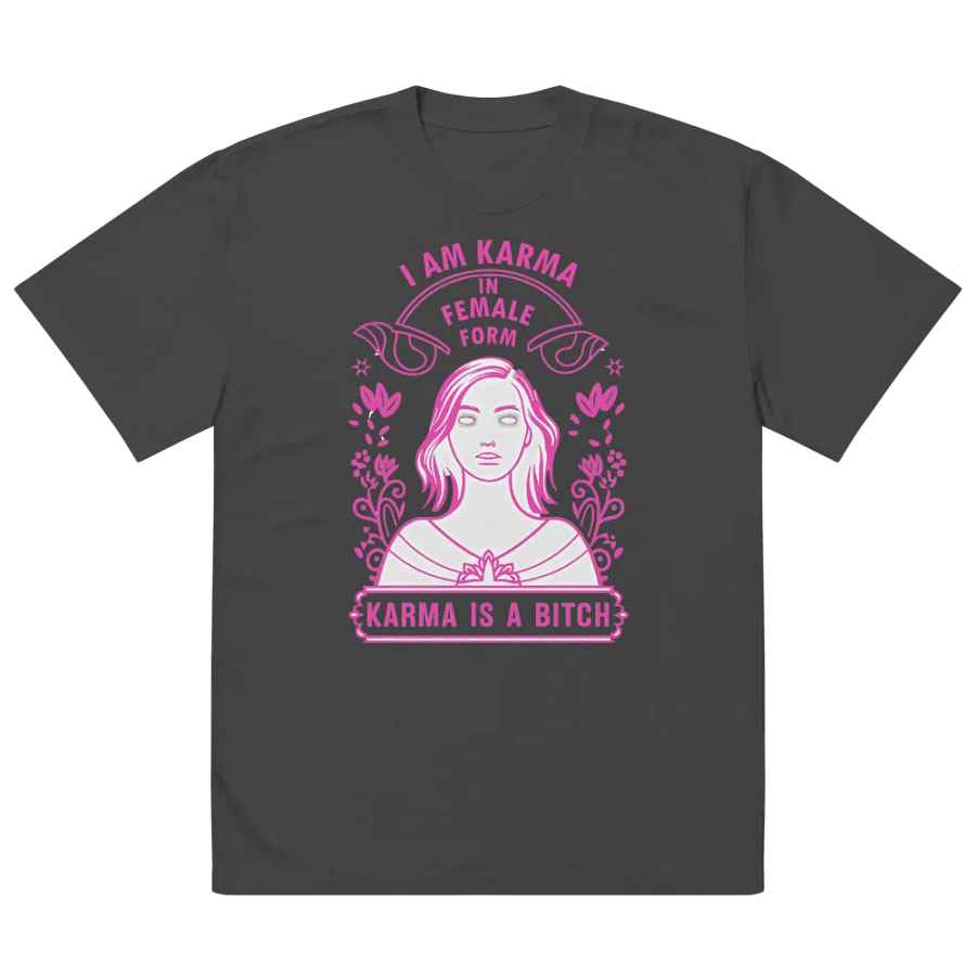 Karma-Inspired Oversized Faded T-Shirt product image (5)
